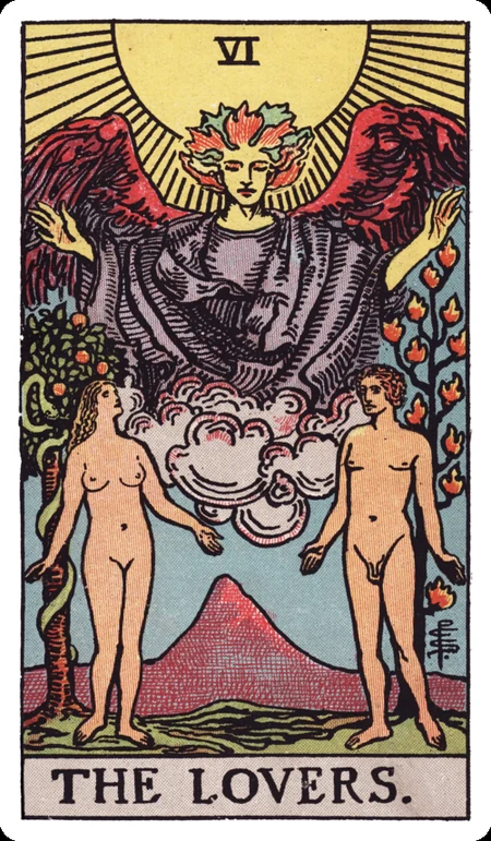 The Lovers tarot card