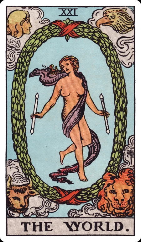 世界 tarot card