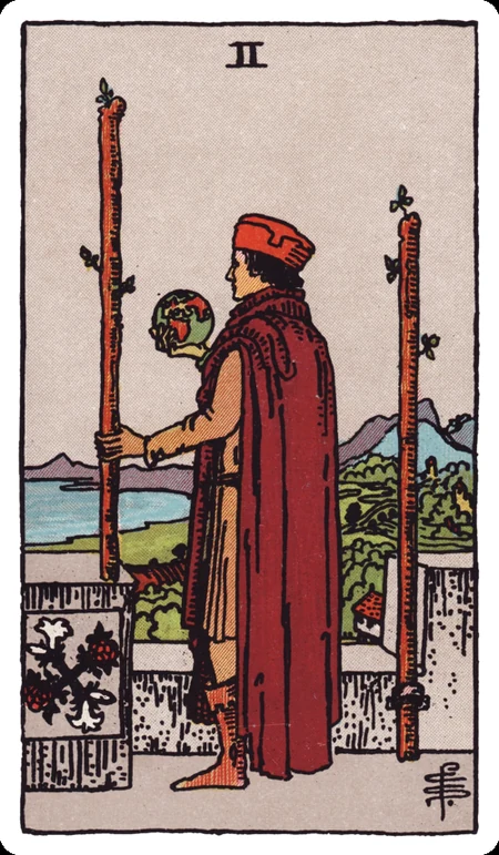 权杖二 tarot card