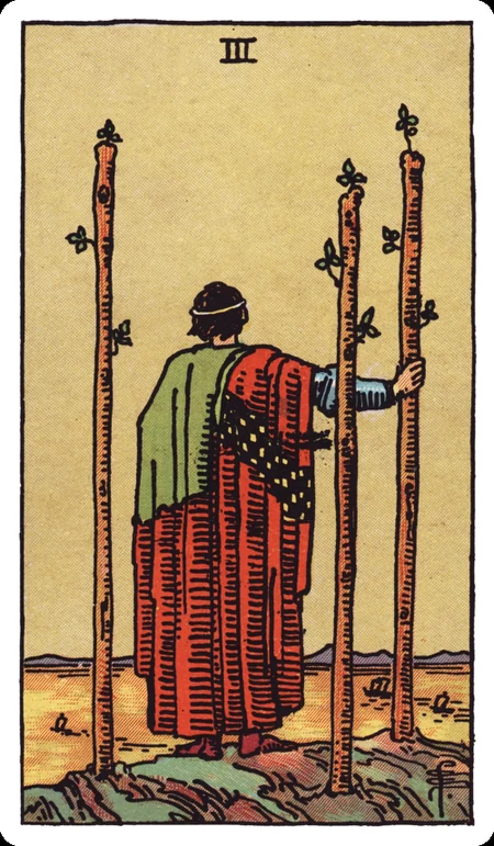 权杖三 tarot card