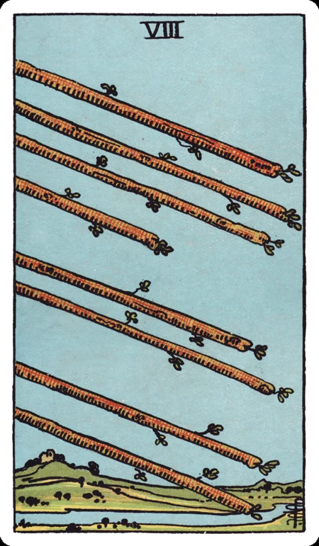 权杖八 tarot card