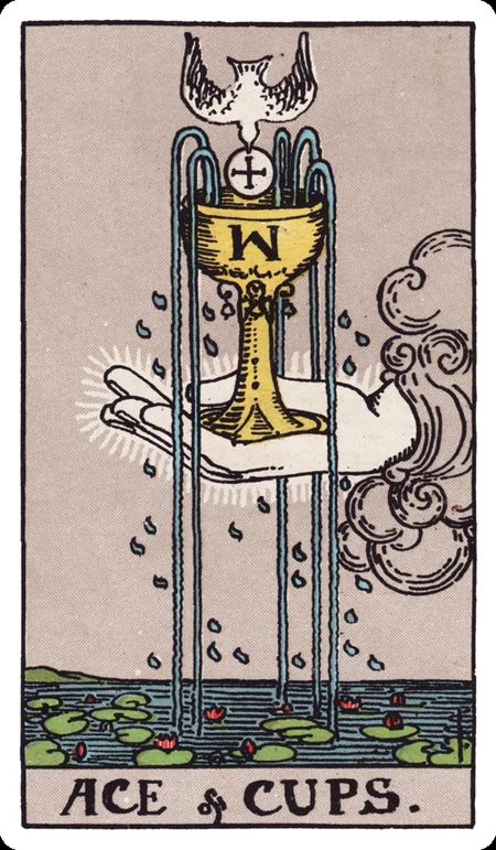 圣杯一 tarot card