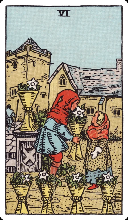 圣杯六 tarot card
