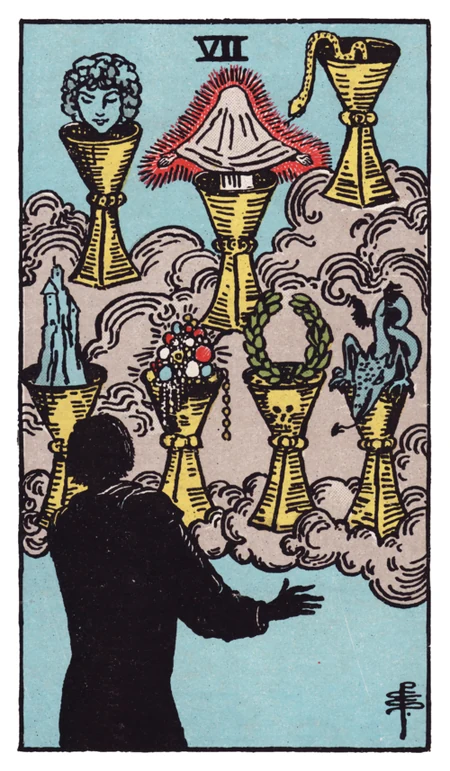 圣杯七 tarot card