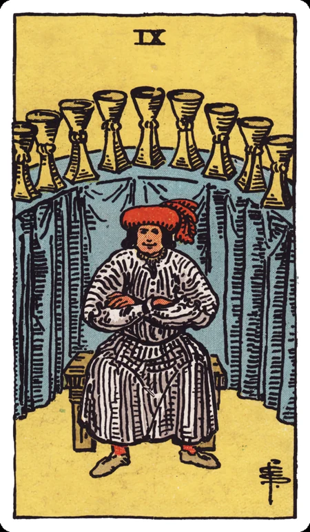 圣杯九 tarot card