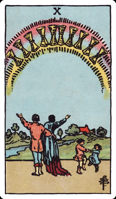 圣杯十 tarot card