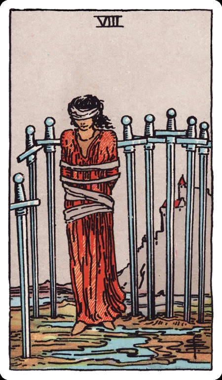 宝剑八 tarot card