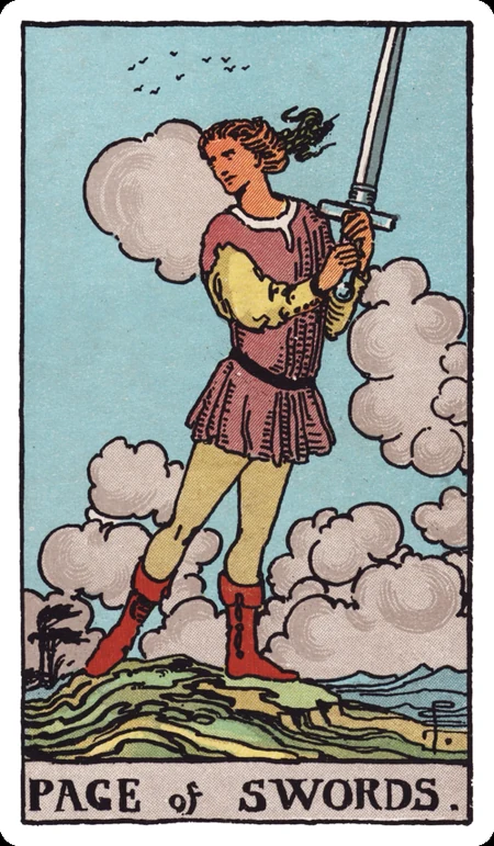宝剑侍从 tarot card