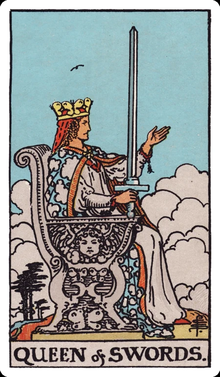 宝剑王后 tarot card