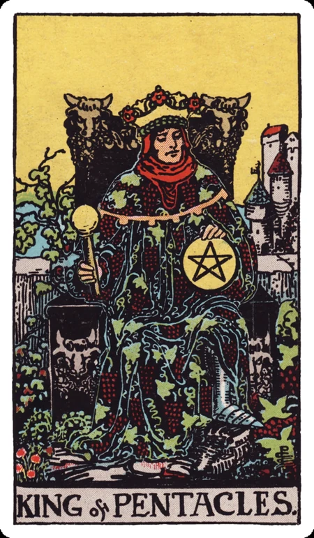 星币国王 tarot card
